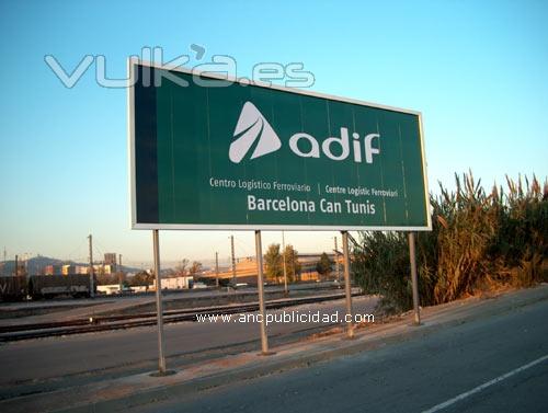 valla publicitaria en Barcelona