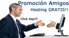 web hosting gratis. promo amigos. visita nuestro sitio web para mas info