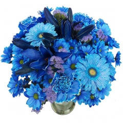 Ramo de flores azules  enviar y regalar flores a domicilio con la mejor floristeria online