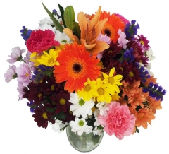 Ramo de flor variada tonos multicolo enviar y regalar flores a domicilio con la mejor floristeria