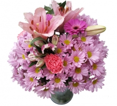 Ramo de flor variada tonos rosas enviar y regalar flores a domicilio con la mejor floristeria