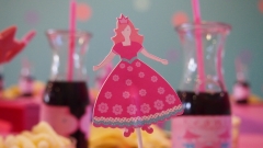 Detalle de decoracion fiesta princesas