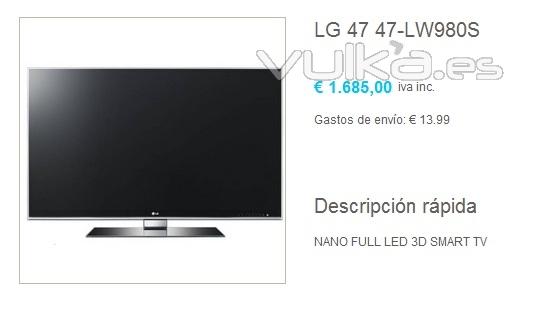 Televisor LG 47 47-LW980S por 1.685EUR