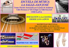Flyer publicitario curso 2012-2013 escuela de musica la salle san jose de chiclana