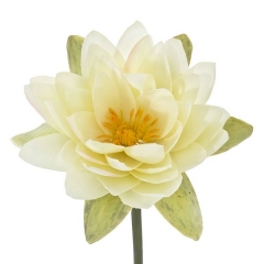 Flores artificiales flor lotus artificial grande en la llimona home