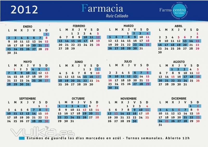 calendario guardias farmacia ruiz collado