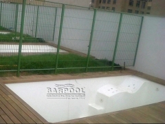 Piscinas fibra barpool calle de natacion, ideal para espacios estrechos y tumbona de hidromasaje