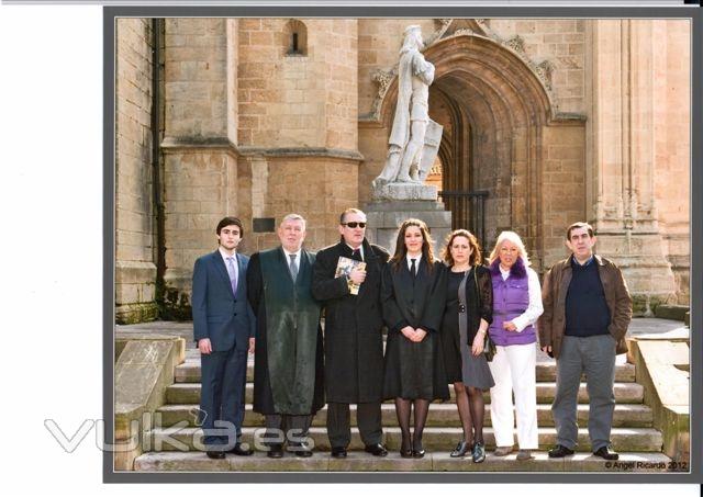 Francisco Javier González-Fanjul Fernández y Familia en la Jura como Abogada de un miembro de su fam