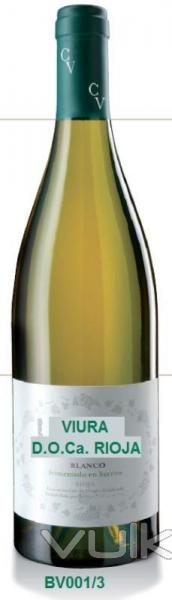 WHITE BARREL FERMENTED D.O.Ca. RIOJA VINEYARDS: Own vineyards from the Alto de Cantabria estate.  AL