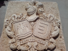 Escudos heraldicos en piedra artificial