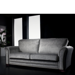 Sofa 3 plazas clasico tapizado en tela