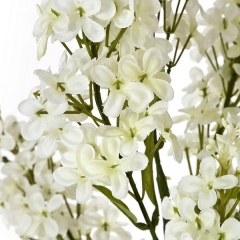 Flores artificialesflor lilac artificial blanca en la llimona home (2)