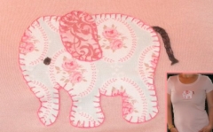 Camiseta patchwork, elefante 2
