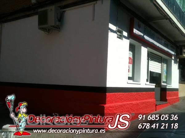 pintura en fachada apm en fuenlabrada