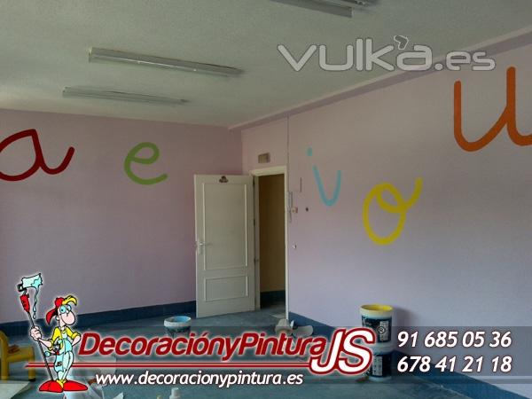 pintura en guarderia leganes