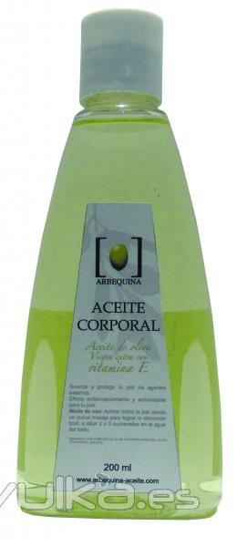 Aceite corporal  de aceite de oliva virgen 