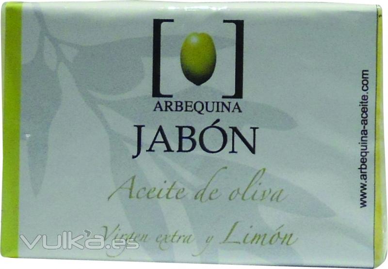 jabón de aceite de oliva virgen y esencia de limón 