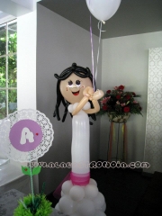 Figura comunion en globos