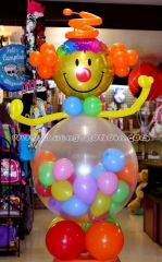 Figura payaso en globos