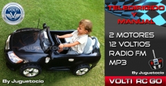 Suba a su hijo a un coche volti teledirigidos infantil y controle su paseo con el mando radio contro