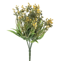 Plantas artificiales con flores planta eucalipto artificial bayas amarillas en la llimona home