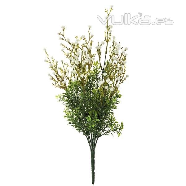 Plantas artificiales con flores. Planta flores bush gypsophila artificial blanca La Llimona home 2