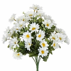 Ramos artificiales ramo flores artificiales margaritas blancas 40 en la llimona home