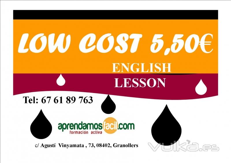 clases de inglés en granollers  1 hr / 5,50EUR