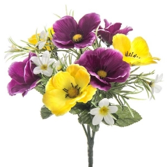 Ramos artificiales ramo flores artificiales mini anemonas 25 en la llimona home