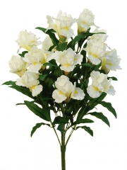 Flores artificiales santos ramo flores iris artificiales blanco oasisdecorcom