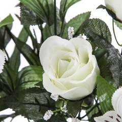 Todos los santos ramo artificial flores alstroemerias rosas blancas en la llimona home (1)