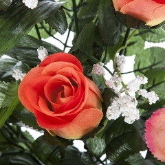 Todos los santos ramo artificial flores alstroemerias rosas salmon en la llimona home (1)