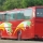 Falcon Bus, Gira de artistas, con camas, baño, cocina, ducha