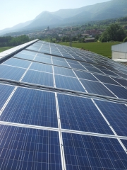 Instalacion solar con estructura 2d
