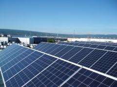 Instalacion solar sobre industria