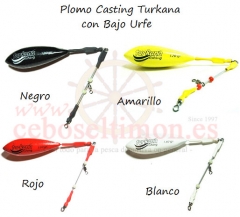 Wwwceboseltimones - plomo turkana fishing - especial casting pintado rojo-blanco-amarillo u negro