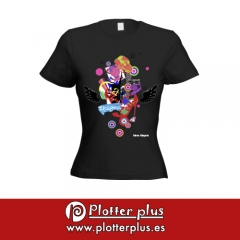 ¡las chicas son guerreras! camisetas poptime exclusivas para chicas en plotterplus