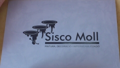 Microcemento con logotipo de empresa