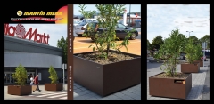 Jardineras oxicortenccbilbondo ejemplo de proyecto realizadopersonalizacion  mobiliario urbano