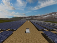 Diseno 3d huerto fotovoltaico
