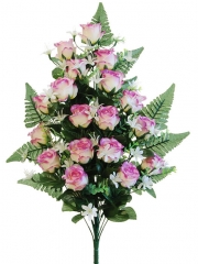 Flores artificiales santos ramo flores artificiales capullos rosas rosa oasisdecorcom