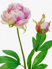 Flores artificiales de calidad flor peonia artificial lila oasisdecorcom