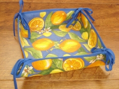 Panera de mesa modelo limones color azul