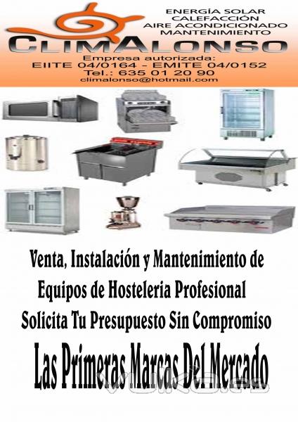 Venta, Instalaciones y Mantenimientos de Equipos de Hosteleria Profesional