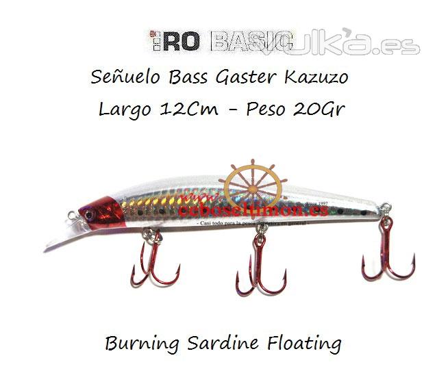 www.ceboseltimon.es - Señuelo Hiro 12cm Bass Gangster Kazuko 20gr Burning Laser Shiner Floatin