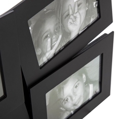 Portafotos multi ventanas portafotos multiple bosco negro 10x15 4 fotos en la llimona home (1)