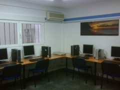 Una de las aulas de informatica