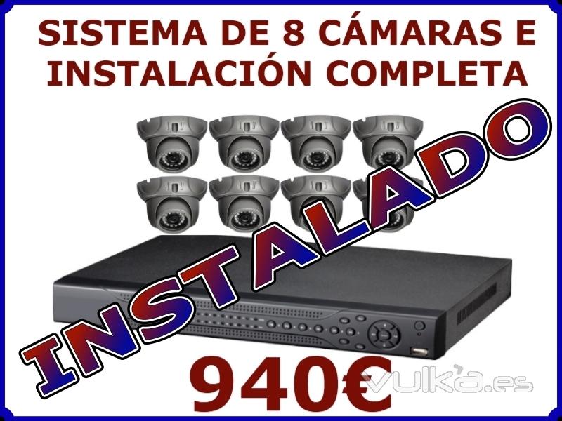 Sistema De 8 Cámaras Con Instalación Completa 940EUR