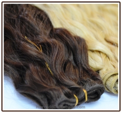 Extensiones de cabello de pelo natural en cortinas lisas ondulada y rizadas