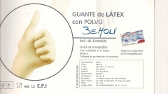 Guante latex calidad con polvo desde 3,64 eur / estuche 100 u